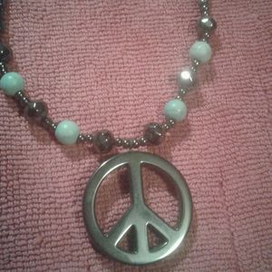 Pretty peace necklace